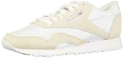 Reebok CL Nylon, Zapatillas Mujer, Blanco, Blanco, Gris Claro, 38 EU