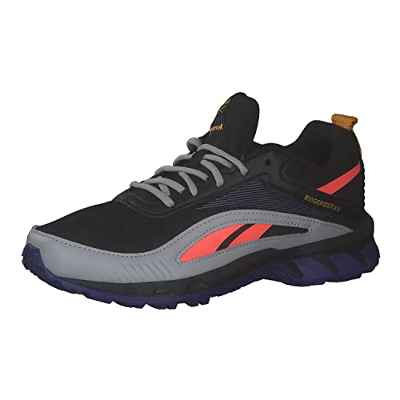 Reebok Ridgerider 6, Zapatillas Hombre, Negro (Core Black/Bold Purple/Orange Flare), 38.5 EU