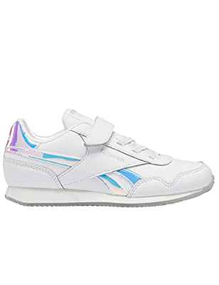 Reebok Royal CLJOG 3.0 1V, Zapatillas de Running, FTWR White/FTWR White/Silver Met, 34 EU