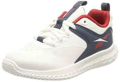 Reebok Rush Runner 4.0 Syn, Zapatillas de Deporte, FTWR White/Vector Navy/Vector Red, 31 EU