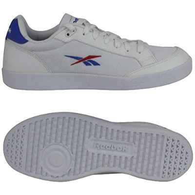 Reebok Smash, Zapatillas de Tenis Unisex Adulto, FTWR White/Court Blue/Vector Red, 43 EU