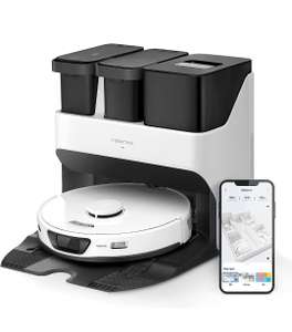 roborock S7 MAX Ultra Robot Aspirador con Evitación Activa Obstáculos 5500 Pa Robot Aspirador Fregasuelos,Lavado,Secado,Relleno Automático