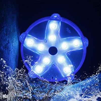 Rukars Luces Piscina Flotantes Estrellas Mar Piscinas Iluminación RGB Multicolor Luces LED Impermeables Piscina Lámpara de Estrella Mar Magnética para Jacuzzi Spa Jardín Boda Navidad Halloween(1PCS)