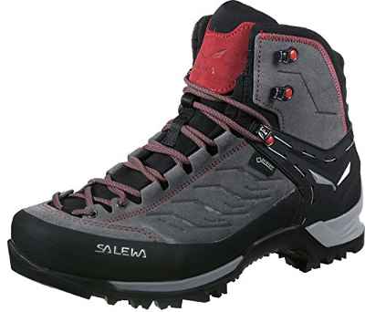 Salewa MS Mountain Trainer Mid Gore-TEX Botas de Senderismo, Charcoal/Papavero, 44.5 EU