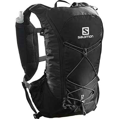 SALOMON Agile 2 Set Mochila de Running Ligera 2L, 2 Botellas SoftFlask 50 ml Incluidas, Unisex-Adult, Negro, 2 L