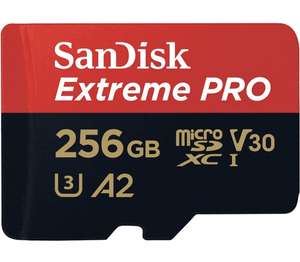 SanDisk 256 GB Extreme PRO tarjeta de memoria microSDXC + adaptador SD + RescuePRO Deluxe