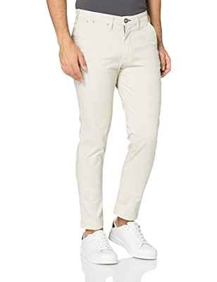 SELECTED HOMME Slhslim-Miles Flex Chino Pants W Noos Pantalones, Moonstruck, 32W x 34L para Hombre