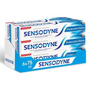 Sensodyne Protección Diaria, Pasta de Dientes, Alivio Para Dientes Sensibles, Pack 6 x 75 ml [2'31€/ud]