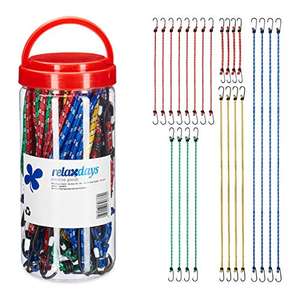 Set 24 Pulpos Elásticos universales con gancho, 5 Tamaños.