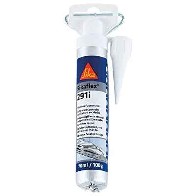 Sikaflex 291i, Blanco, Sellador de poliuretano multiusos usado para aplicaciones marinas, interior y exterior, 70ml