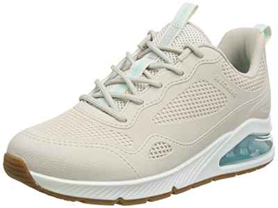 Skechers Uno 2, Zapatillas Mujer, Ribete de Malla KPU Blanco Roto, 38 EU
