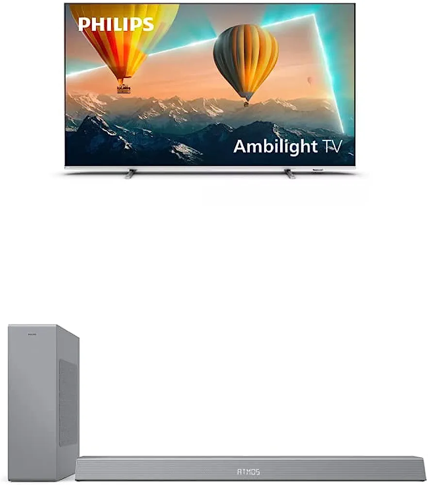 Smart TV Philips 65" + Barra de sonido 