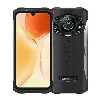Smartphone Resistente DOOGEE S98, Helio G96 8GB+256GB, Cámara Triple 64MP (IR Visión Nocturna 20MP), IP68 Teléfono Móvil Antigolpes Android 12, 6.3" FHD+ Pantalla, Carga Inalámbrica GPS NFC Naranja