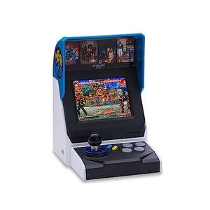 SNK Neo Geo Mini Arcade Versión Internacional, 40 Juegos Neo Geo con Licencia Oficial Precargados, Admite Salida HDMI a Pantalla Grande