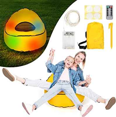 Sofá hinchable con luz LED para niños