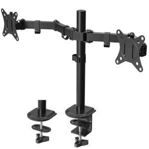 Soporte para 2 monitores de 17-32" ,Ajustable,Capacidad de Carga de 9Kg para Cada Monitor