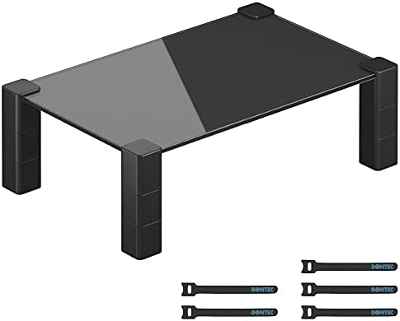 Soporte para monitor de vidrio, altura ajustable 