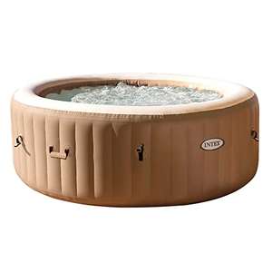 Spa Hinchable INTEX Burbujas 4 Personas, 795 Litros, Color Crema Jacuzzi
