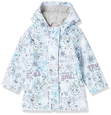 Spotted Zebra Girls' Disney Star Wars Marvel Princess Raincoats Impermeable, Frozen/Dibujo, 9-10 años