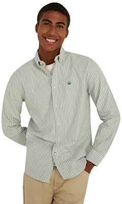 Springfield Camisa regular fit, Camisa Hombre, Verde (Green), M