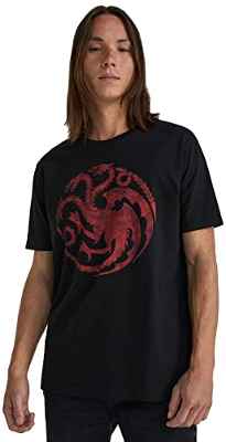 Springfield Camiseta, Camiseta Hombre, Negro (Black), L