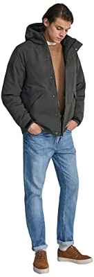 Springfield Chaqueta con capucha, Chaqueta Hombre, Verde (Green Bottle), S