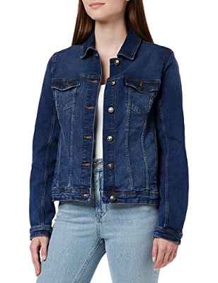 Springfield Chaqueta Vaquera Algodón, Medium_Blue, S para Mujer