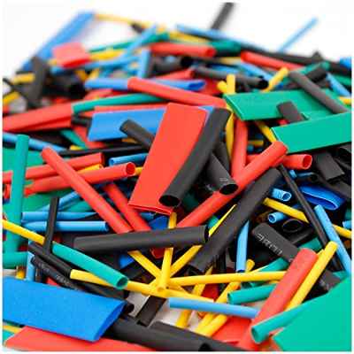SRJQXH 530 Piezas Tubo Termorretráctil, 8 Tamaños Kit de Tubos Termorretráctiles, Tubos Termorretráctiles de 15 mm, Cinco Colores, Muy Utilizados en Instalación y Reparación de Líneas