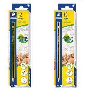 Staedler 120-4 - Pack de 12 lápices, Negro (Paquete de 2)