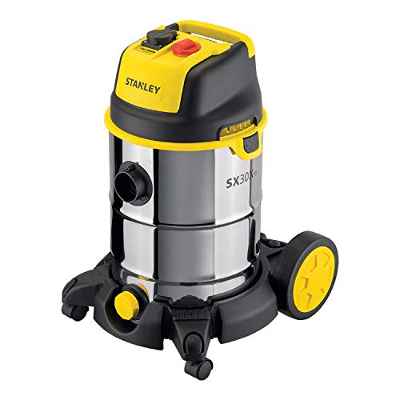 Stanley SXVC30XTDE Aspirador Multiuso de sólidos y líquidos con Toma para Herramientas eléctricas integrada (1600 W, 30 l)