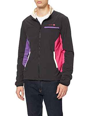 Superdry Train Unisex Woven Jacket Chaqueta, Oatmeal/Negro, M para Hombre