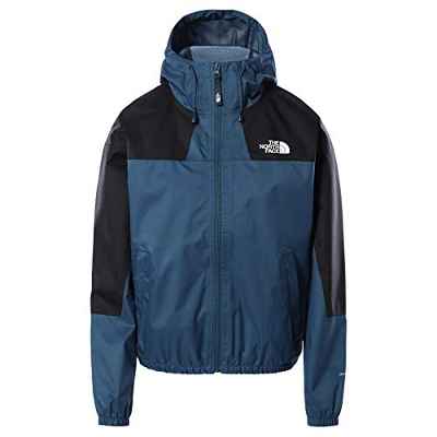 THE NORTH FACE - Chaqueta para Mujer Lifestyle Shell - Chaqueta Ligera Impermeable y Resistente al Viento con Capucha - Azul Monterey, S