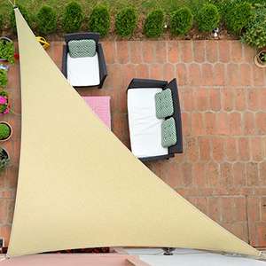 Toldo Vela Triangular 3,6 x 3,6 x 3,6 m,Transpirable