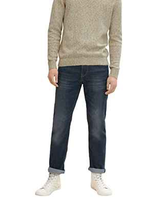 Tom Tailor Marvin Jeans, Jeans Hombre, Mid Stone Wash 1, 34W / 36L