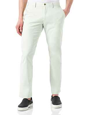Tommy Hilfiger 1985 Denton Chino Pantalones, Accent Green, 32W/34L para Hombre