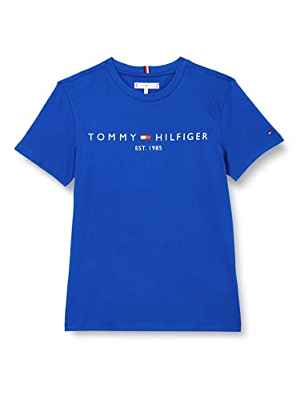 Tommy Hilfiger Camiseta Essential S/S, Azul (Cobalt Lite), 164 Unisex niños