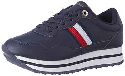 Tommy Hilfiger Corredor Esencial, Tenis Runner Mujer, Azul Espacial, 41 EU