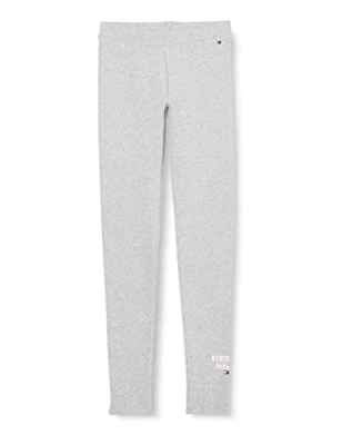 Tommy Hilfiger Tommy Graphic Legging Pantalones Deportivos Mujer, Gris (Light Grey Heather), 4 para Niñas
