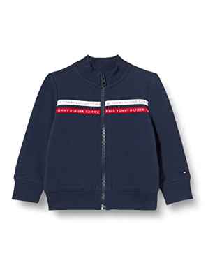 Tommy Hilfiger Tommy Tape Track Jacket Chaqueta, Twilight Navy, 86 cm para Niños