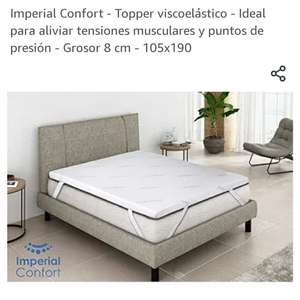 Topper viscoelástico Imperial confort 105x190