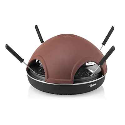 Tristar PZ-9154 Máquina para Hacer Pizzas, 900 W, plástico, Negro/marrón