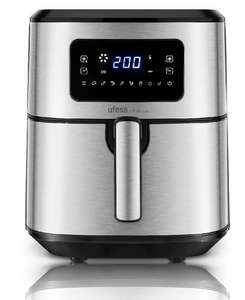 Ufesa Falcon Freidora de Aire sin Aceite de 6.5L, Acero inoxidable Sin BPA ni PFOA (Apta para lavavajillas)