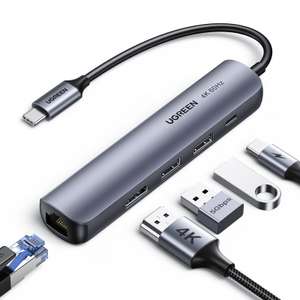 UGREEN Hub USB C 5 En 1 Adaptador USB C