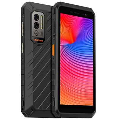 Ulefone Armor X11 Pro Android 12 Móvil Resistente, 8150mAh Batería, Cámara 16MP, Helio G25 4GB+64GB, 5.45" IP68 Smartphone Impermeable Antigolpes, Ranura para 3 Tarjetas, Desbloqueo Facial NFC GPS