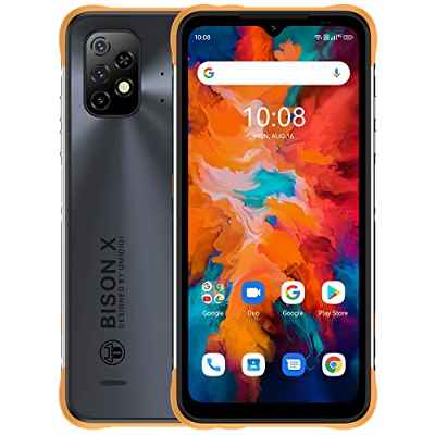UMIDIGI Movil Resistente, Bison X10 Teléfonos Movil Libres,6.53'' HD 6150mAh Batería IP68/IP69K,20MP+8MP Cámara,4GB+64GB Android 11 4G Smartphone Libre