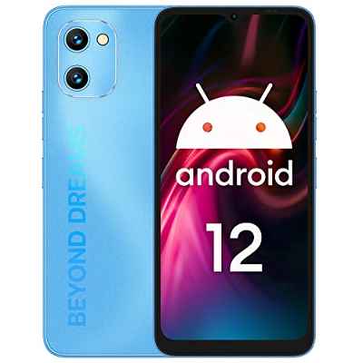 UMIDIGI Teléfono Móvil Libres Baratos y Buenos, G1 MAX 6GB + 128GB Teléfono Celular,Android 12 Teléfono De 6.52 Pulgadas, 50MP,Batería de 5150mAh Inteligente/Octa Core/Dual SIM/OTG(Azul)