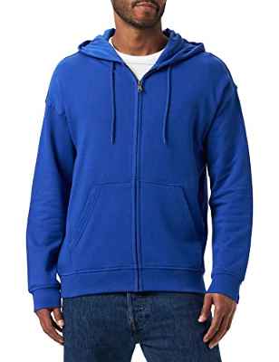 United Colors of Benetton Chaqueta con Gorra M/L 3J68U5001 Sudadera con Capucha DE Manga Larga, Azuleta 366, Hombre