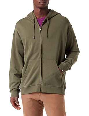 United Colors of Benetton Chaqueta con Gorra M/L 3J68U5001 Sudadera con Capucha DE Manga Larga, Verde Militar 35A, XXL para Hombre
