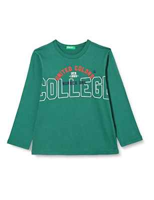 United Colors of Benetton M/L 3VR5G106B Camiseta DE Manga Larga, Forest Green U1, 104 para Niños
