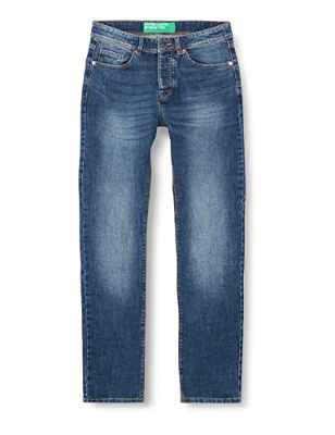 United Colors of Benetton Pantalones 4GZ757B98, 911 Azul Vaquero, 35 para Hombre